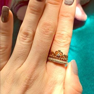 Pandora princess ring set